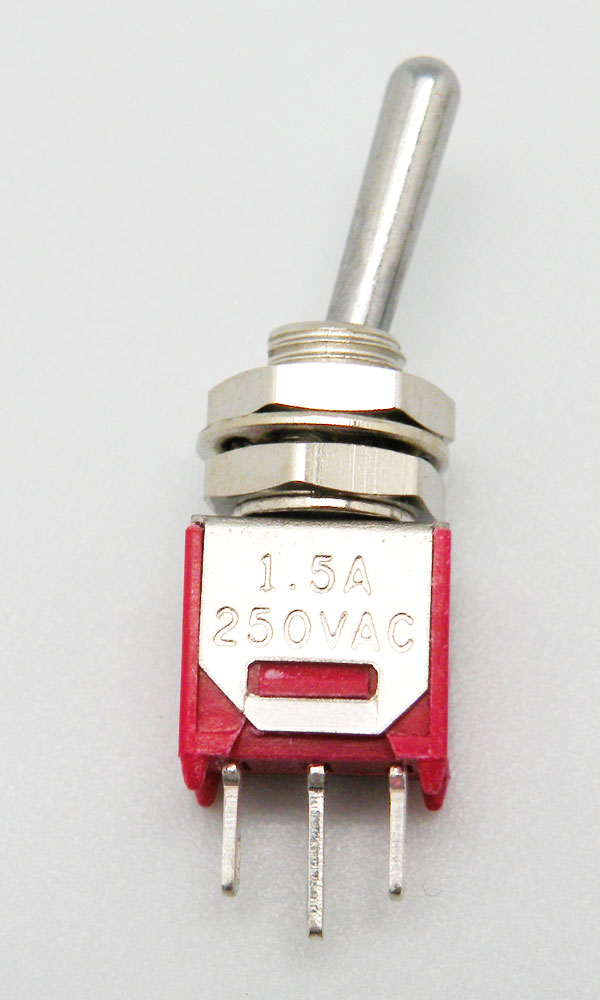 Componentes del interruptor - TA1-1D-DC-1 - interruptor, palanca, 3P SPDT  ON-ON, lengüeta - RS